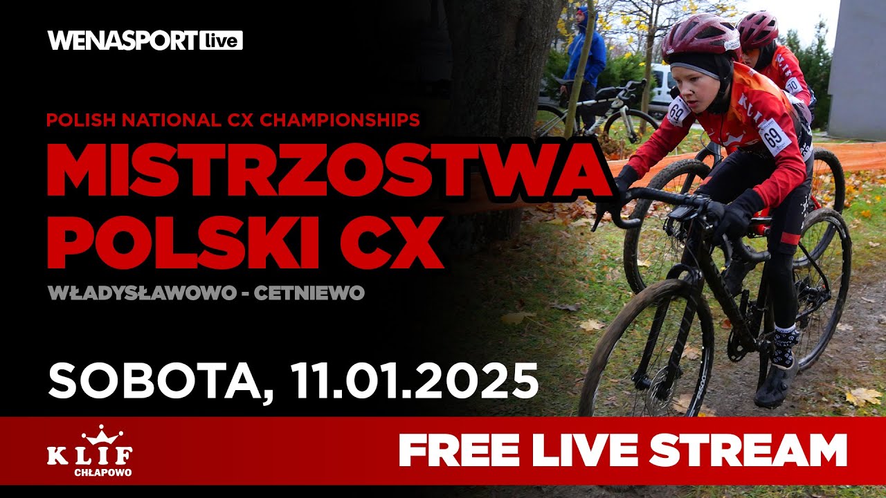 NA ŻYWO / MISTRZOSTWA POLSKI CX 2025 / Władysławowo-Cetniewo SOBOTA, 11.01.2025