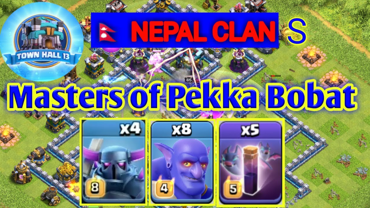 Th13 Pekka bobat attack strategy in legend league! Clash of clans! Mylifegaming!