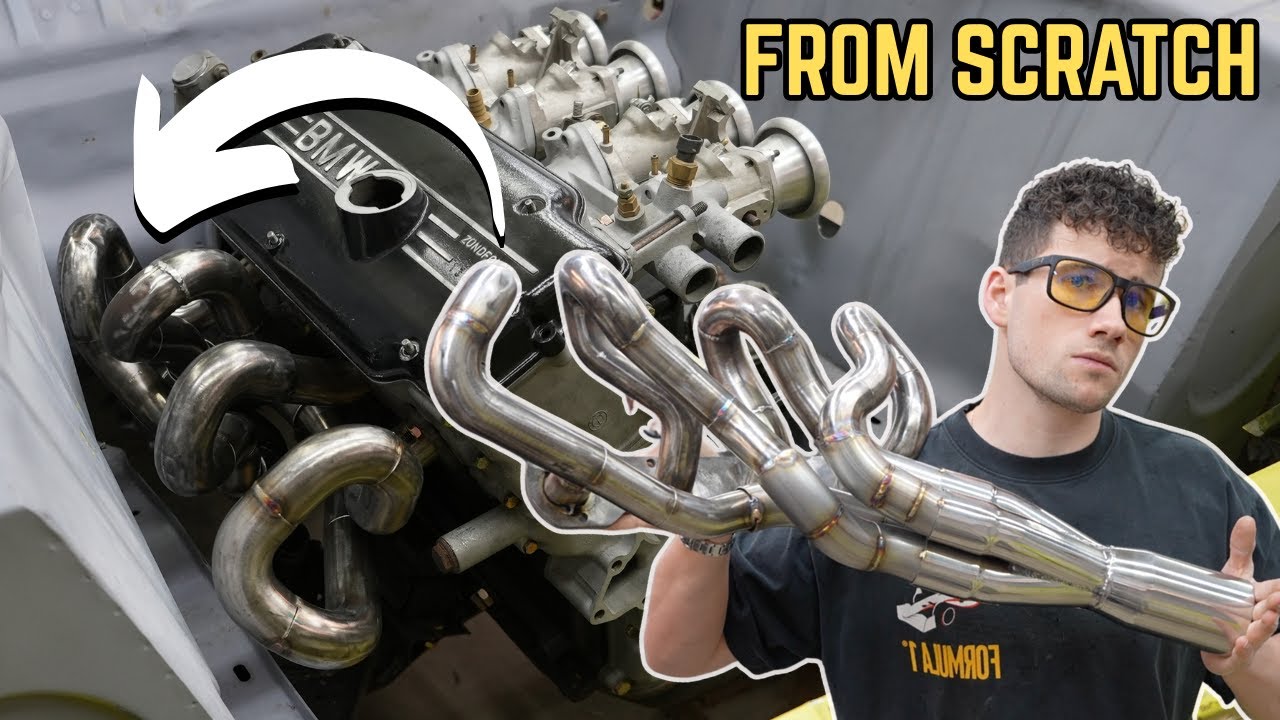 making custom STEPPED HEADERS for my BMW racecar