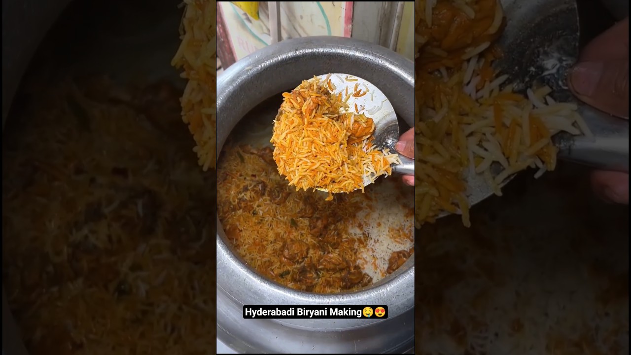 Hyderabadi Biryani In Rs.120 Only At Hyderabadi & Muradabadi Biryani, Kakadeo, Kanpur | #shorts