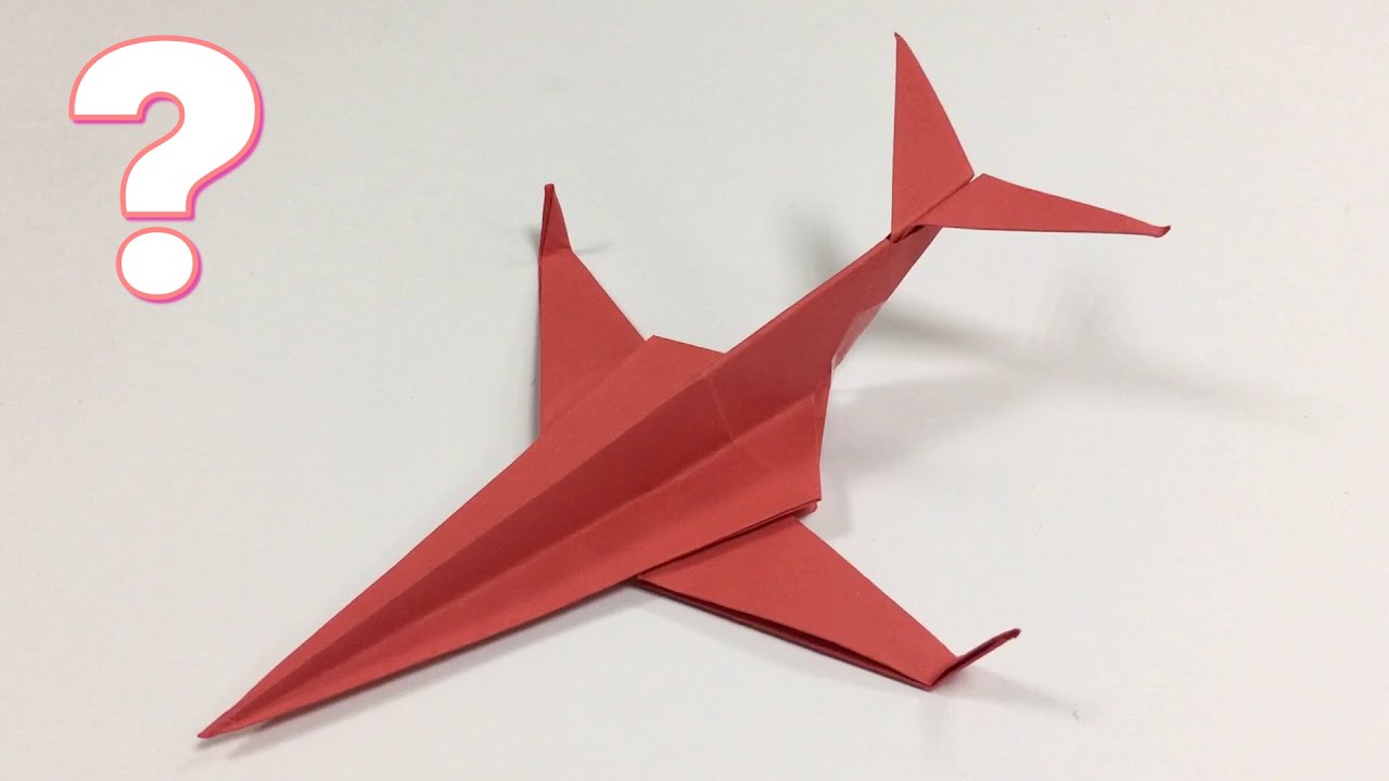 Origami papierflieger falten, flugzeug basteln