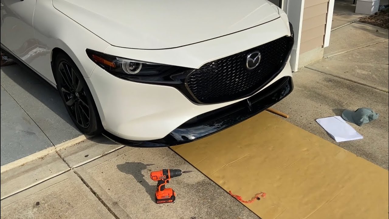 How to install 4th Gen Mazda3 OEM front lip