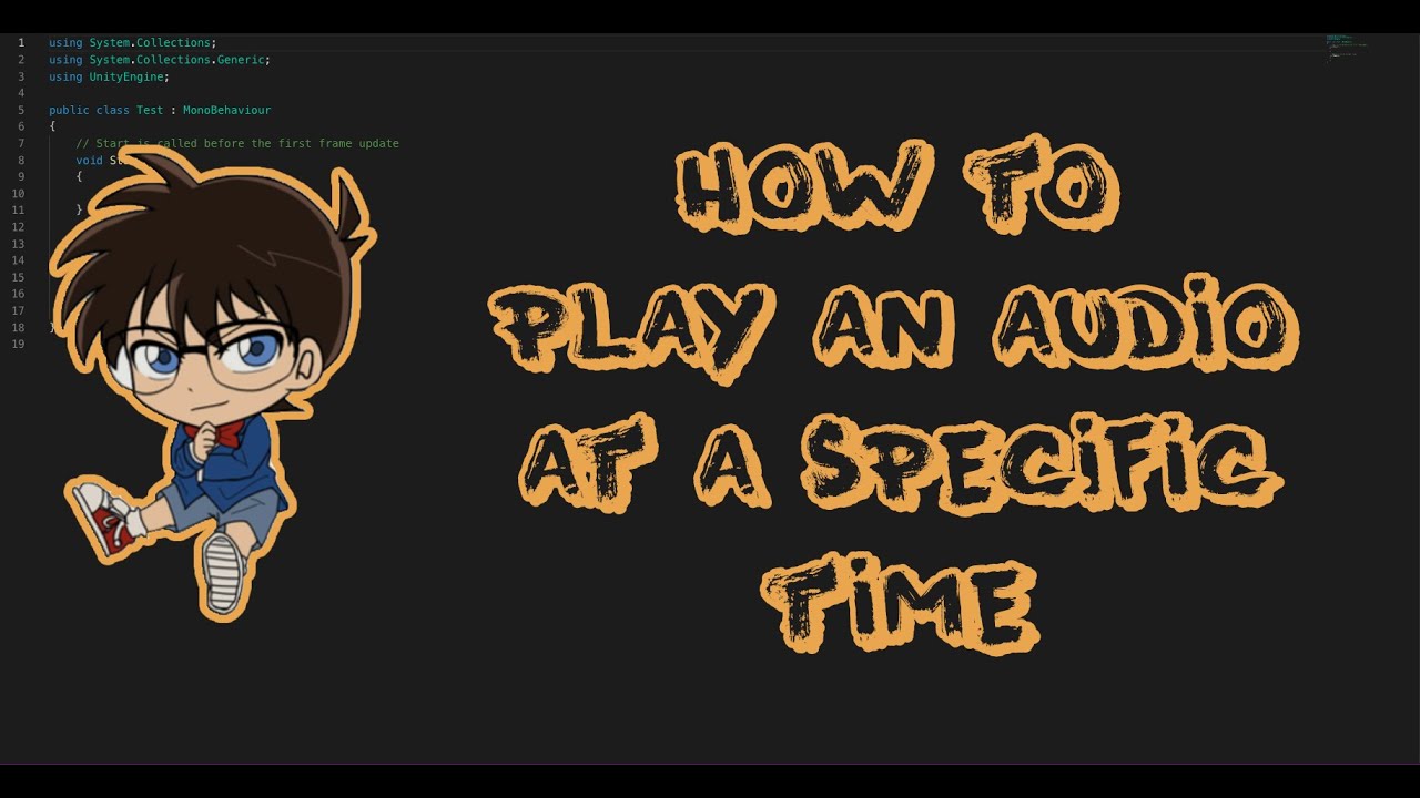 How to play an audio at a specific time in Unity