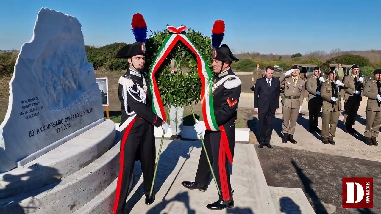 Commemorazione dell'80° anniversario dello sbarco delle Forze Alleate ad Anzio e Nettuno