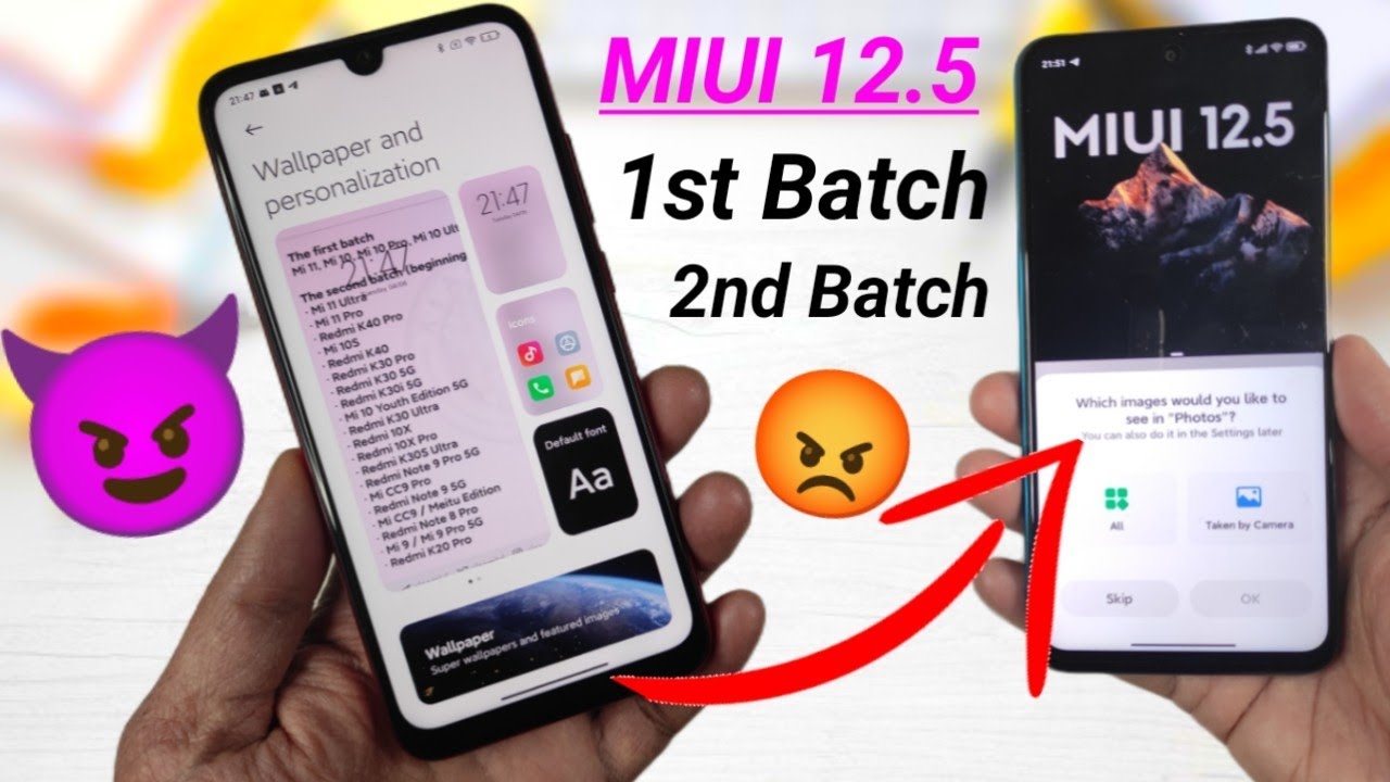 OFFICIAL - MIUI 12.5 UPDATE 😈 SCHEDULE 1st BATCH IN APRIL & 2nd BATCH 😈 | MIUI 12.5 NEW GALLERY