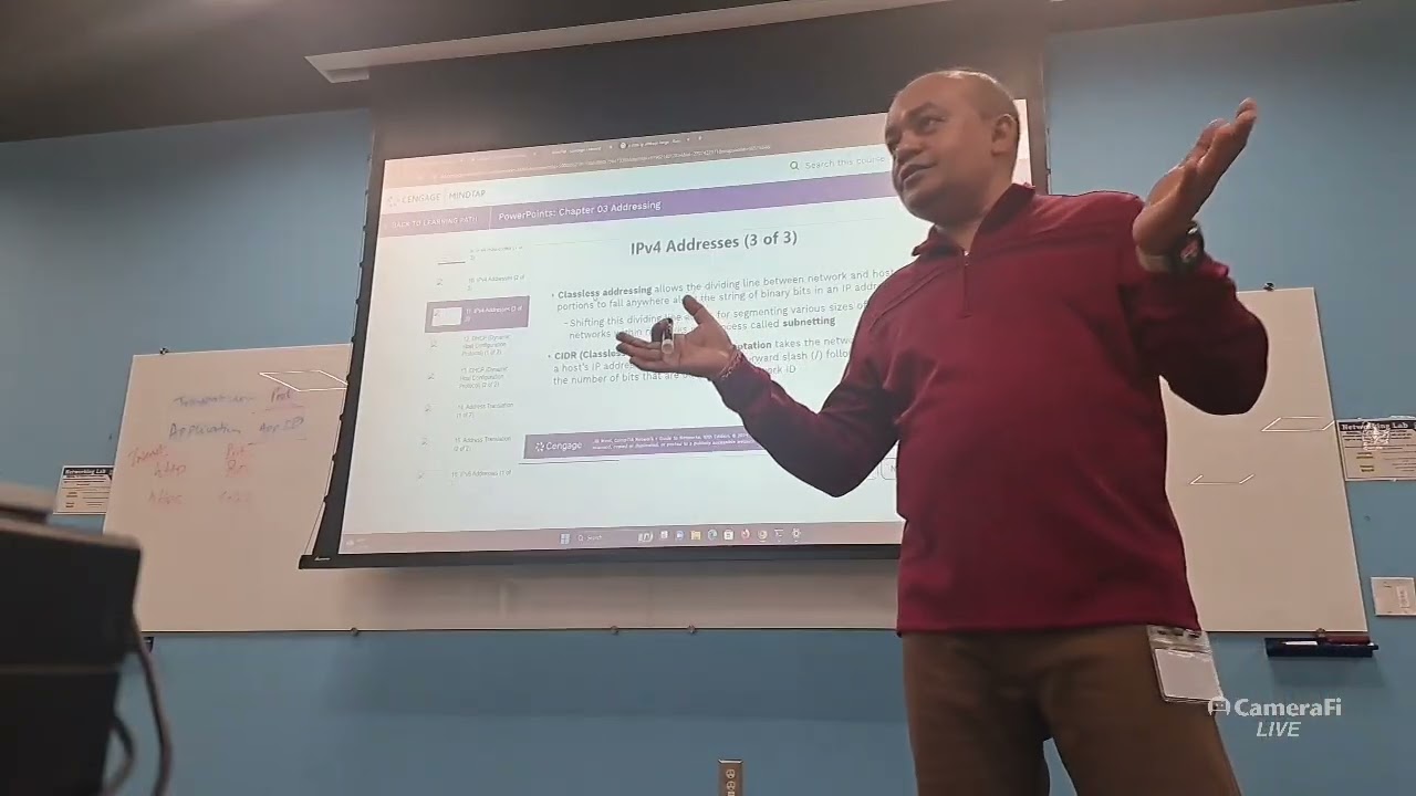 Mr Sandeep computer network fundamentals class on addressing 