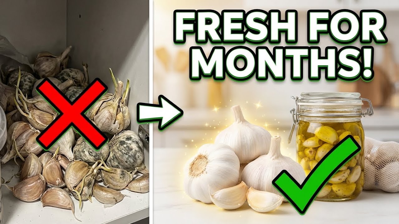 Preserve Garlic for Months — Genius Home Storage Secrets You NEED
