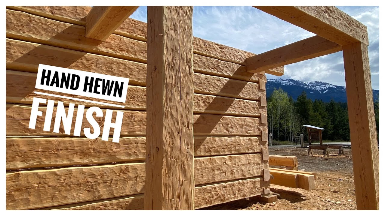 Hand Hewn Face Treatment On Your Timbers: a Practical Tutorial   #logtalkwithdave #handhewn #timber