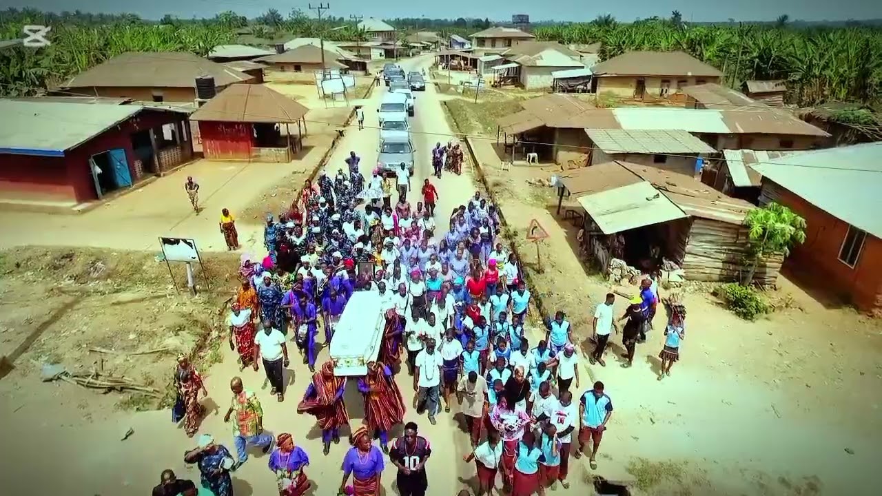a burial drone footage in ondo state