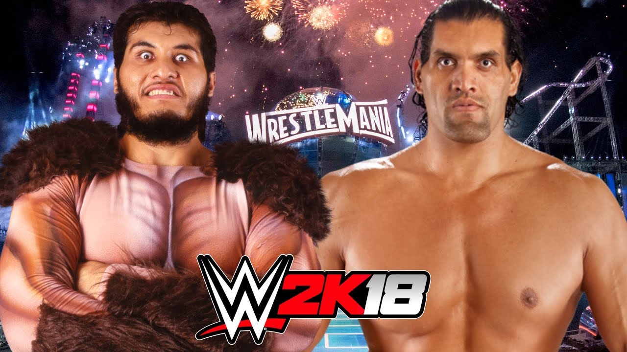 WWE 2K18 | GIANT GONZALES vs THE GREAT KHALI