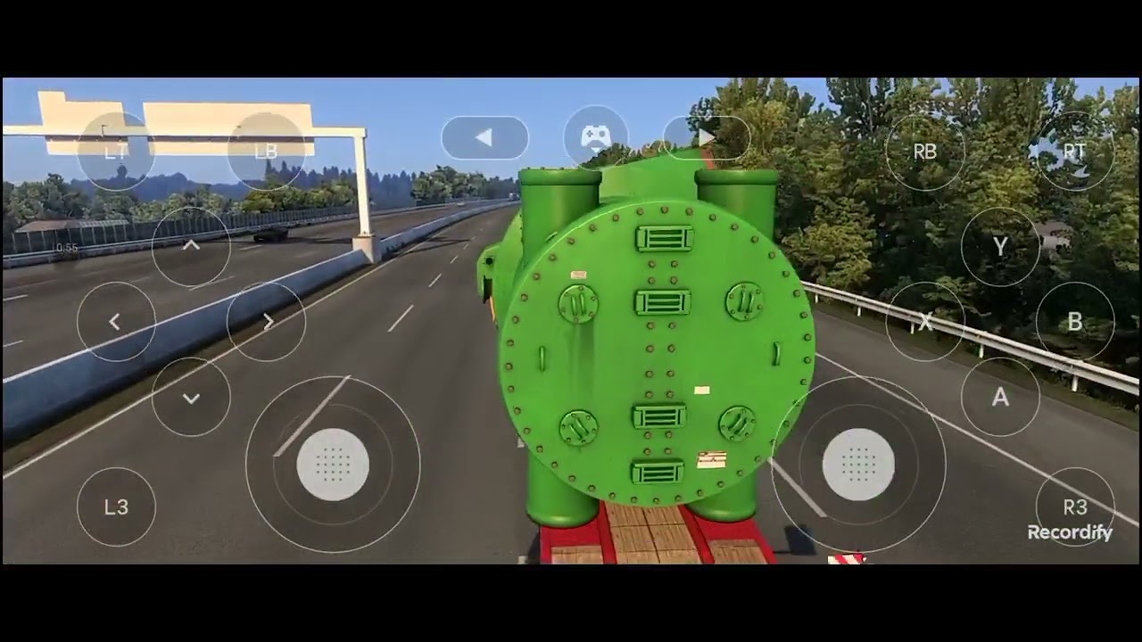 Caminhão DAF levando 36 toneladas carga especial ETS 2