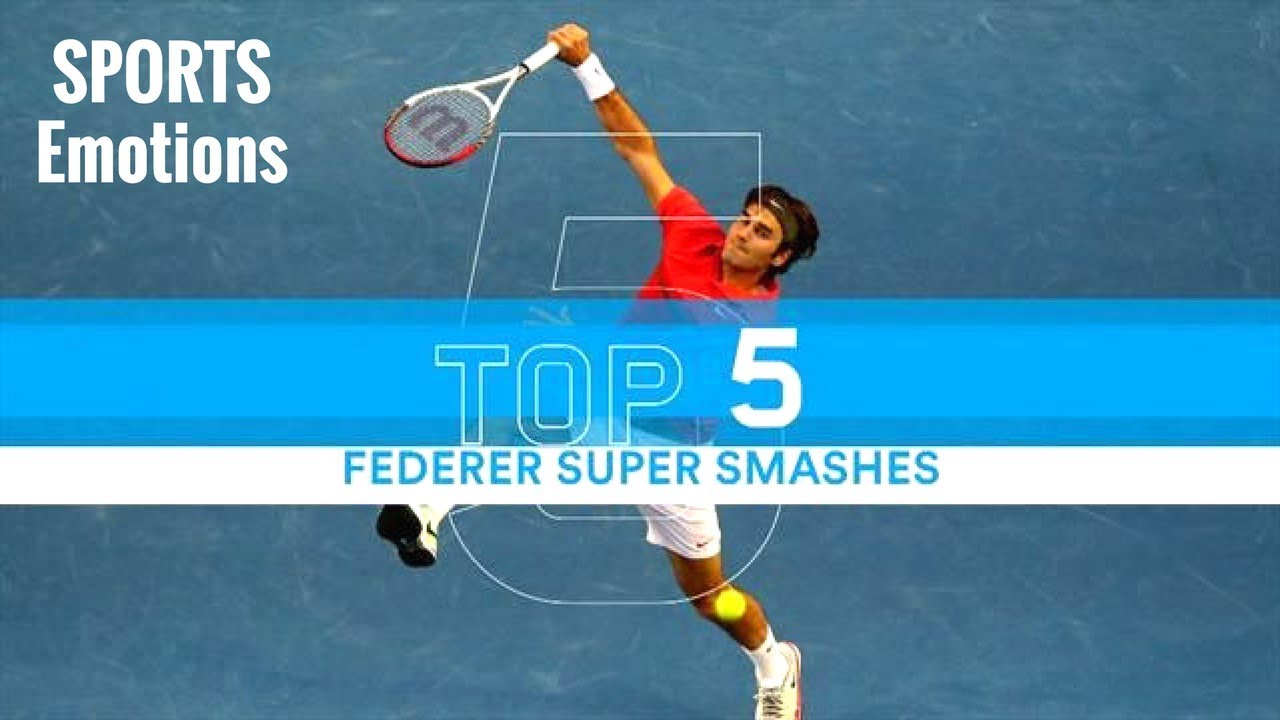 Tennis TOP 5 Federer - Super Smashes de fond de court