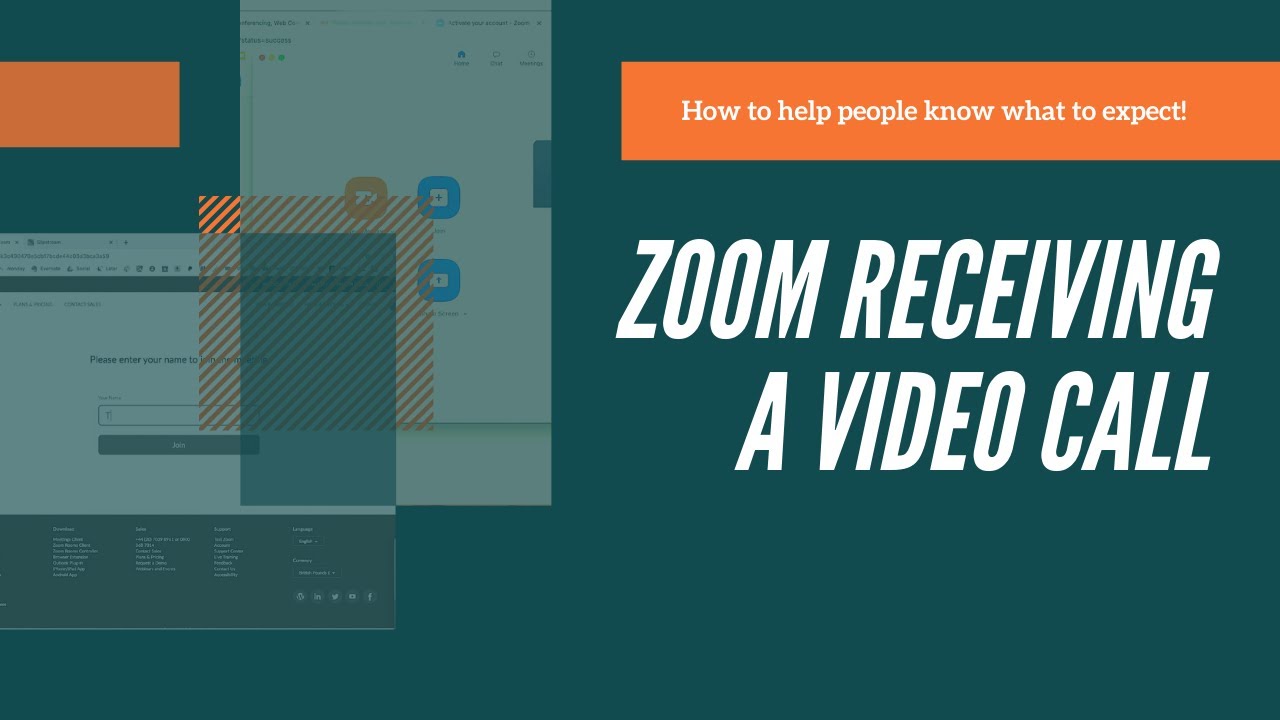 Quick guide to receiving a Zoom video call