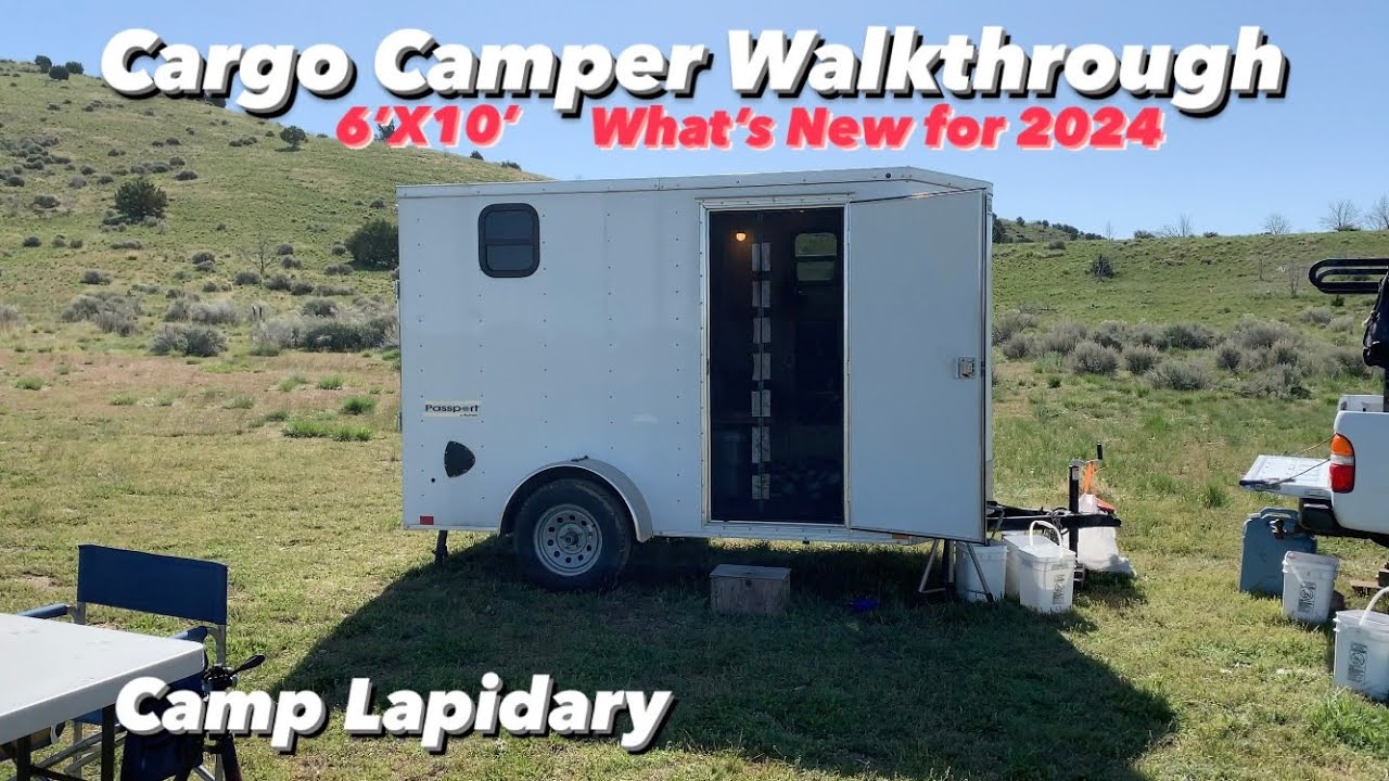 6x10 Cargo Trailer Camper Walkthrough / What's New for 2024?