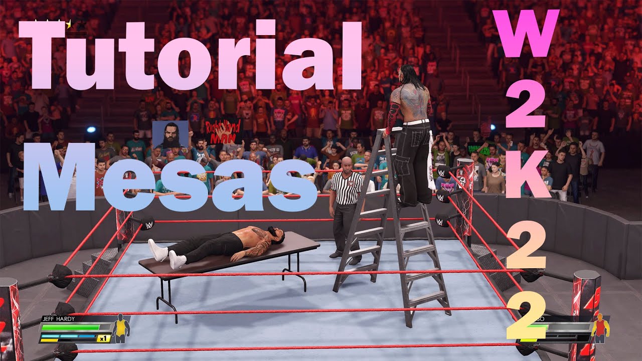 WWE 2K22 ESPAÑOL PS5 TUTORIAL MESAS Y ESCALERAS. Controles y acciones.