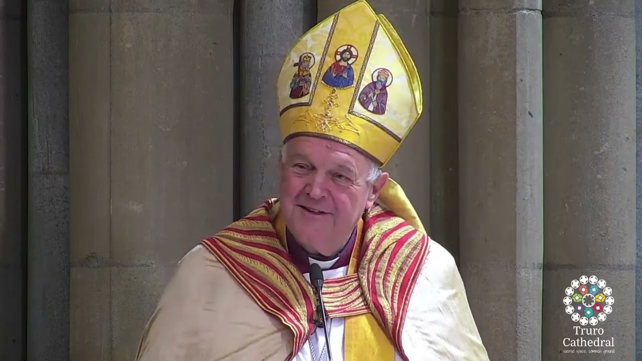 Bishop David gives his welcome sermon in Truro Cathedral