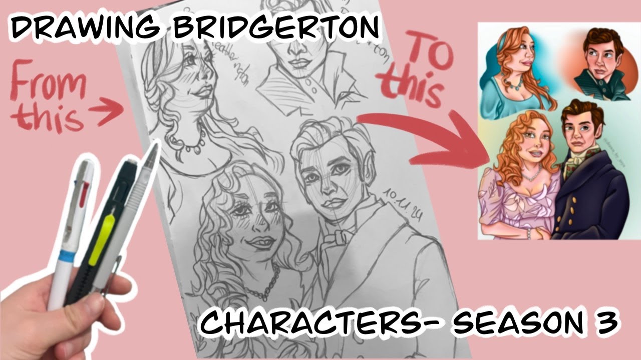 Drawing characters from BRIDGERTON