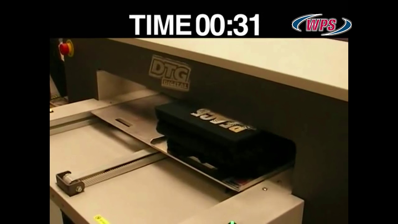 Тестовая печать 1 черной футболки на DTG M2   0 43min   1440x720 за 1 проход