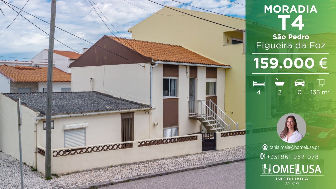 Moradia T4 na Cova a poucos minutos, a pé, da praia - Figueira da Foz