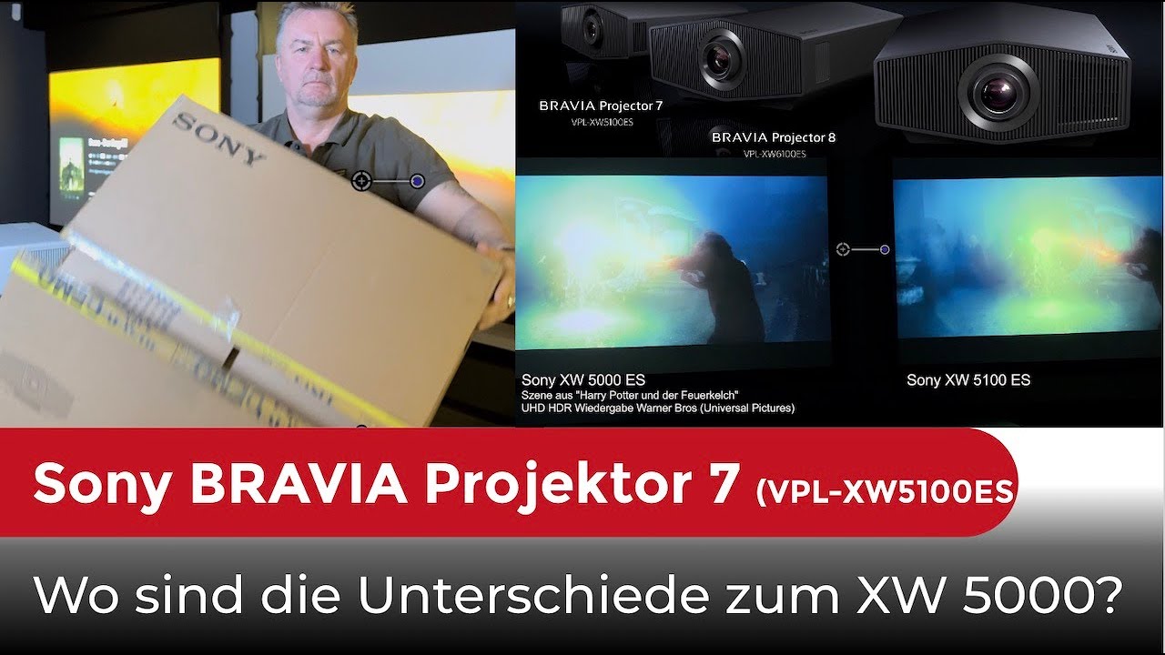 Vorstellung: Sony BRAVIA Projektor 7 (VPL-XW5100ES). Wo sind die Unterschiede zum Sony XW 5000?