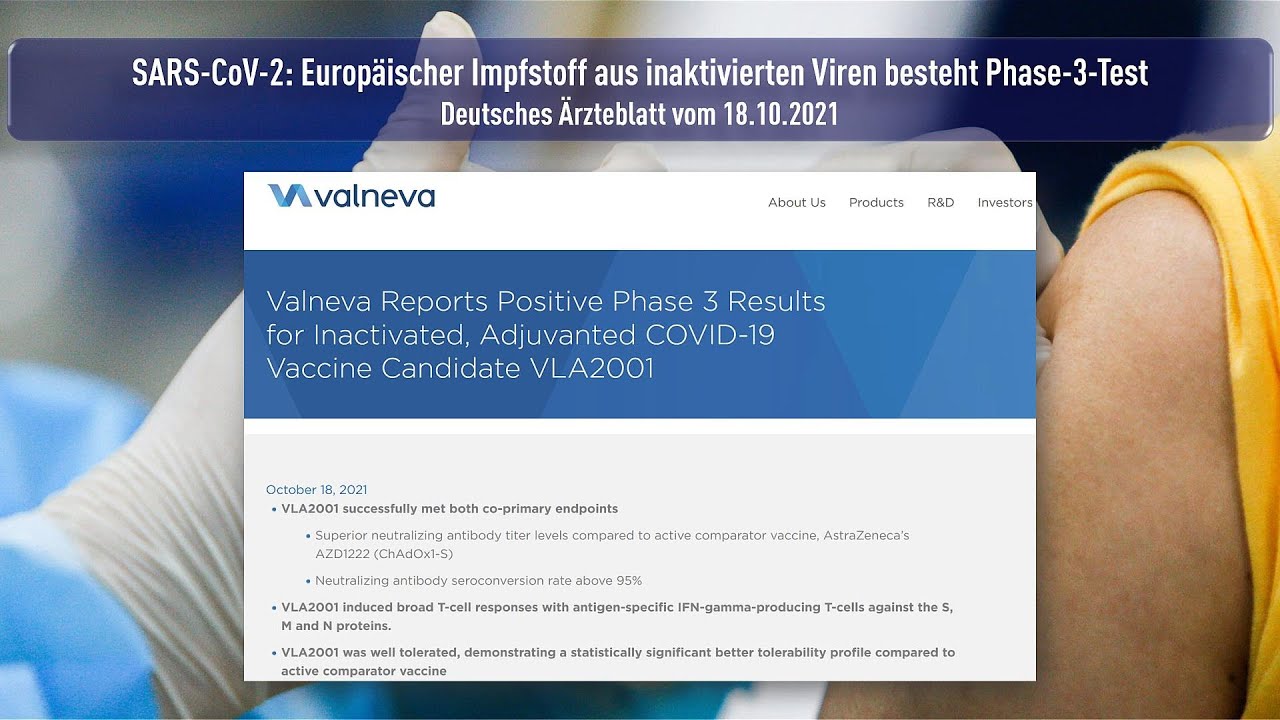 SARS-CoV-2: Europ&auml;ischer Impfstoff aus inaktivierten Viren besteht Phase-3-Test