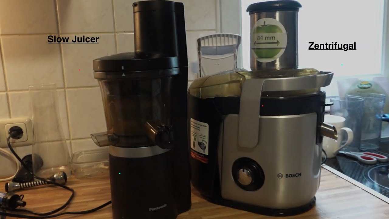 Zentrifugal vs Slow Juicer - Bosch MES 4010 vs Panasonic MJ - L 700