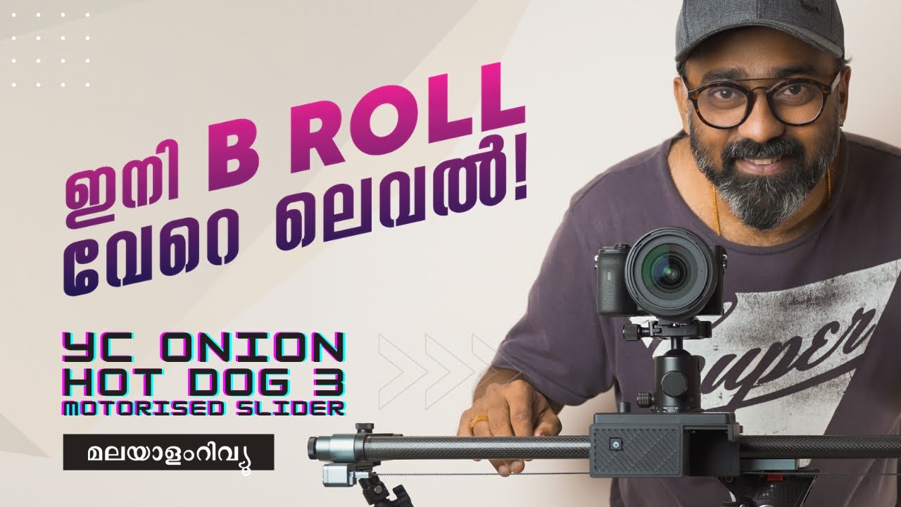 Next level B Roll using YC Onion Hot Dog 3 Motorized Slider | Malayalam review |Tec Tok By Hareesh