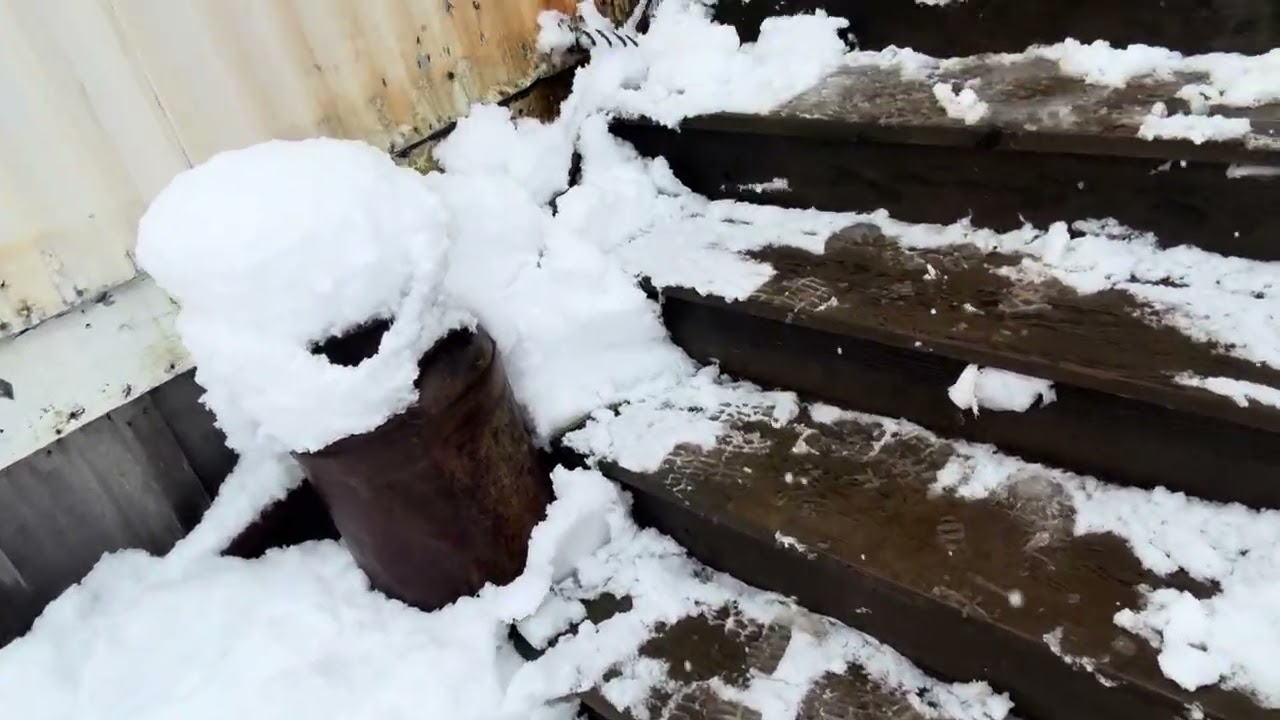 Let’s wipe off some white stuff#snow#cabin#nova Scotia #Canada