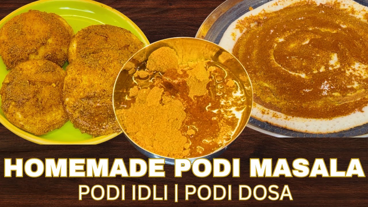 Tiffin-Style Podi Idli & Dosa | South Indian Spice Powder Recipe