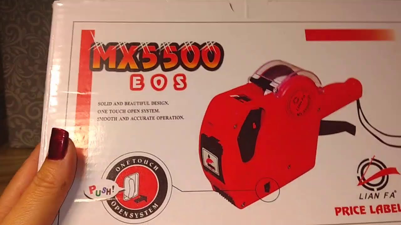 Uso correcto de la etiquetadora (MX5500)...