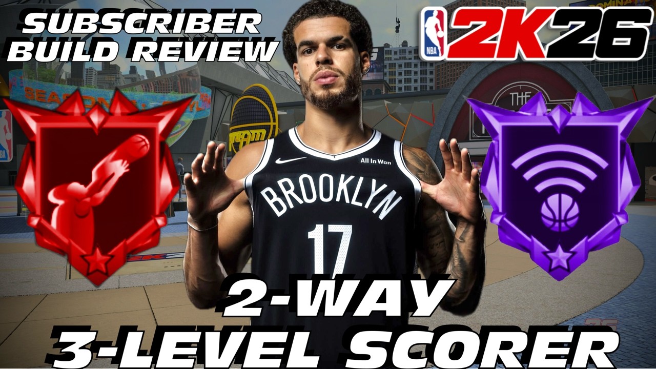 BEST BUILD NBA 2K26: NEW 6'10 2-WAY 3-LEVEL SCORER DEMIGOD! The BEST SMALL FORWARD BUILD NBA 2K26!