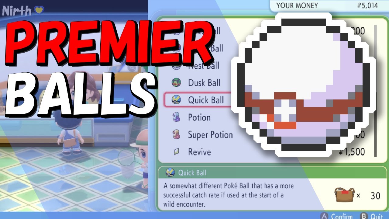 HOW TO GET Premier Balls in Pokemon Brilliant Diamond and Shining Pearl