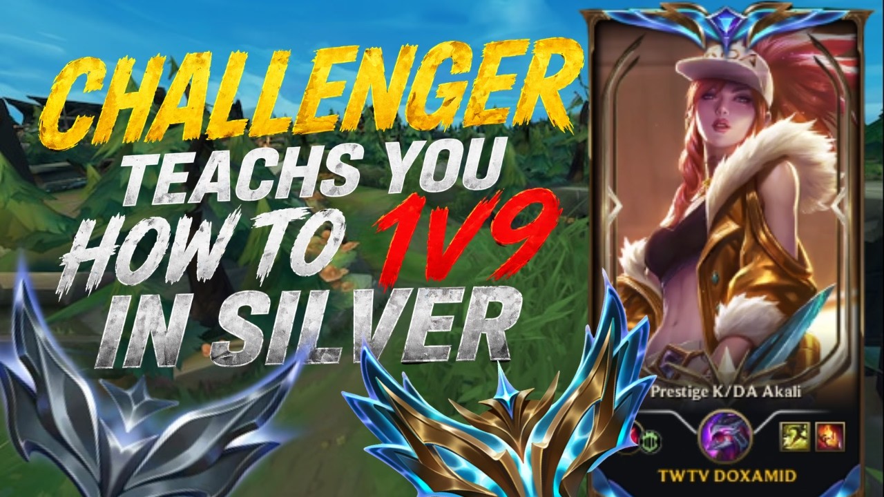 How to 1v9 Every Silver Game (Rank 1 Akali Guide)