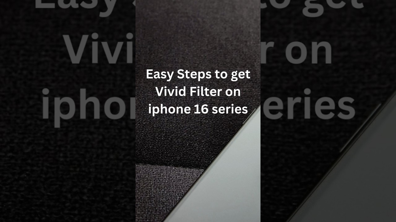 How to get vivid filter on iphone 16 series. #iphone16promax#iphone16camera