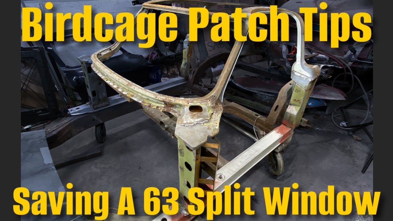 Finishing A 63 Split Corvette Birdcage.  How To Make Accurate Templates And Patch Panels.