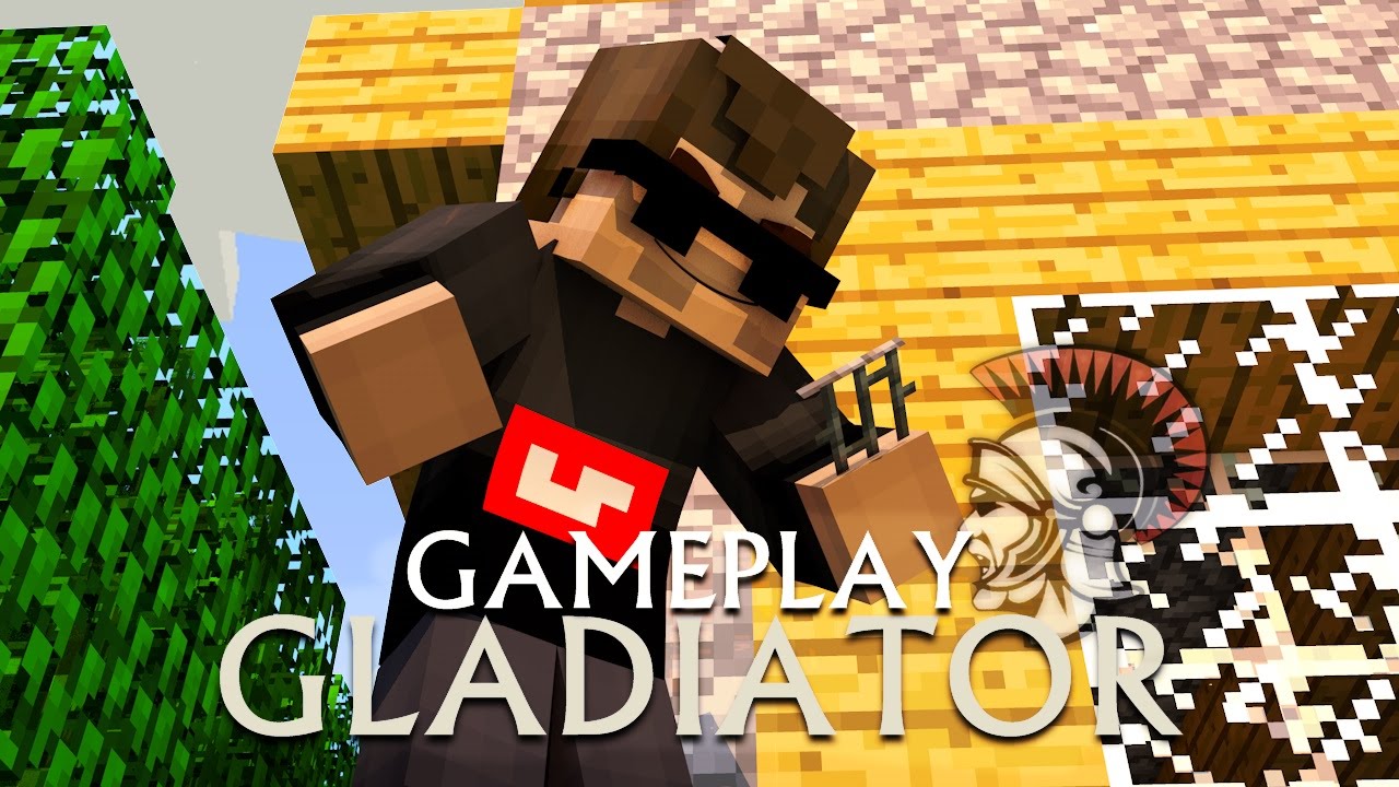 Minecraft HardcoreGames - Gameplay de Gladiator | Sem time cê aguenta ?
