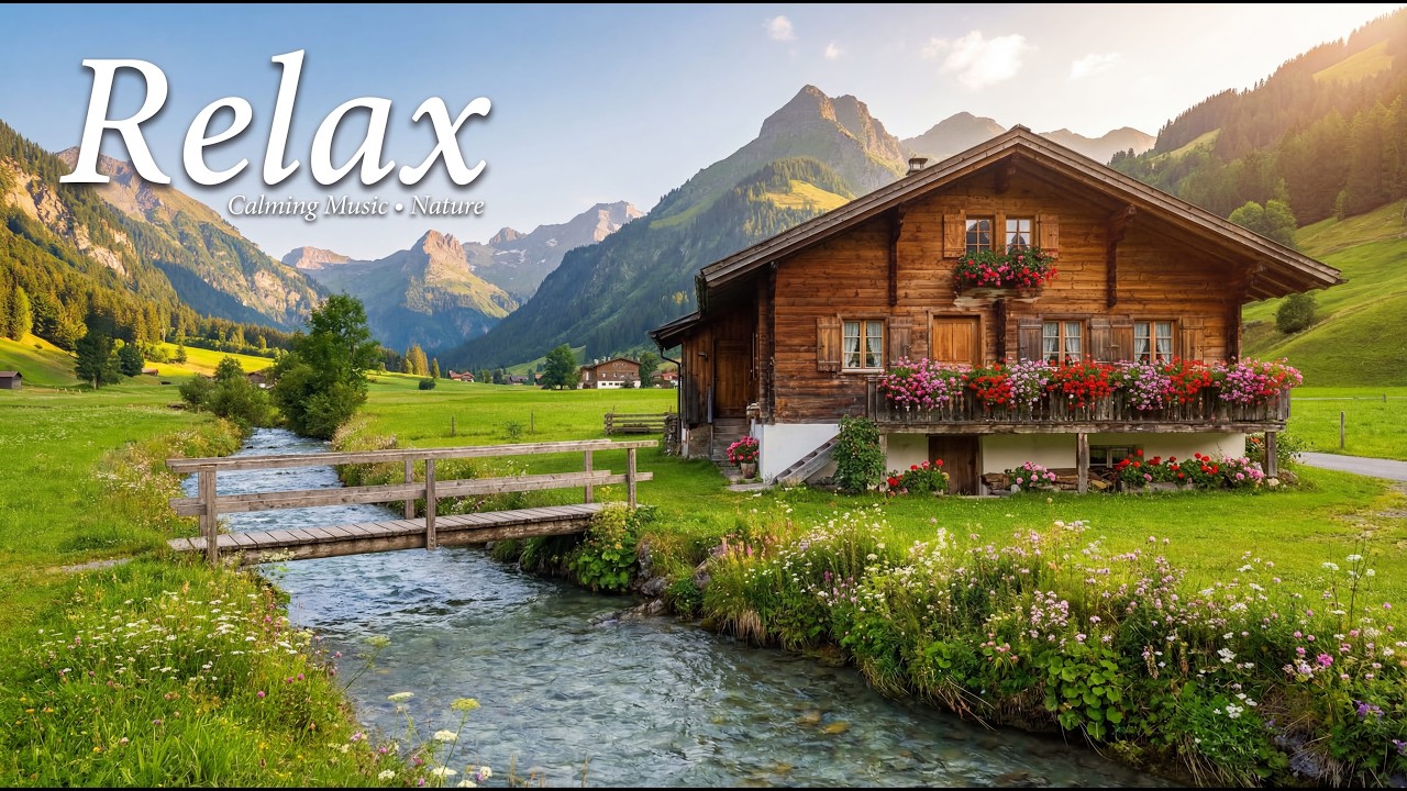 Relaxing Piano Music - Beautiful Nature Scenery , Calming Music, Meditation, Stress Relief