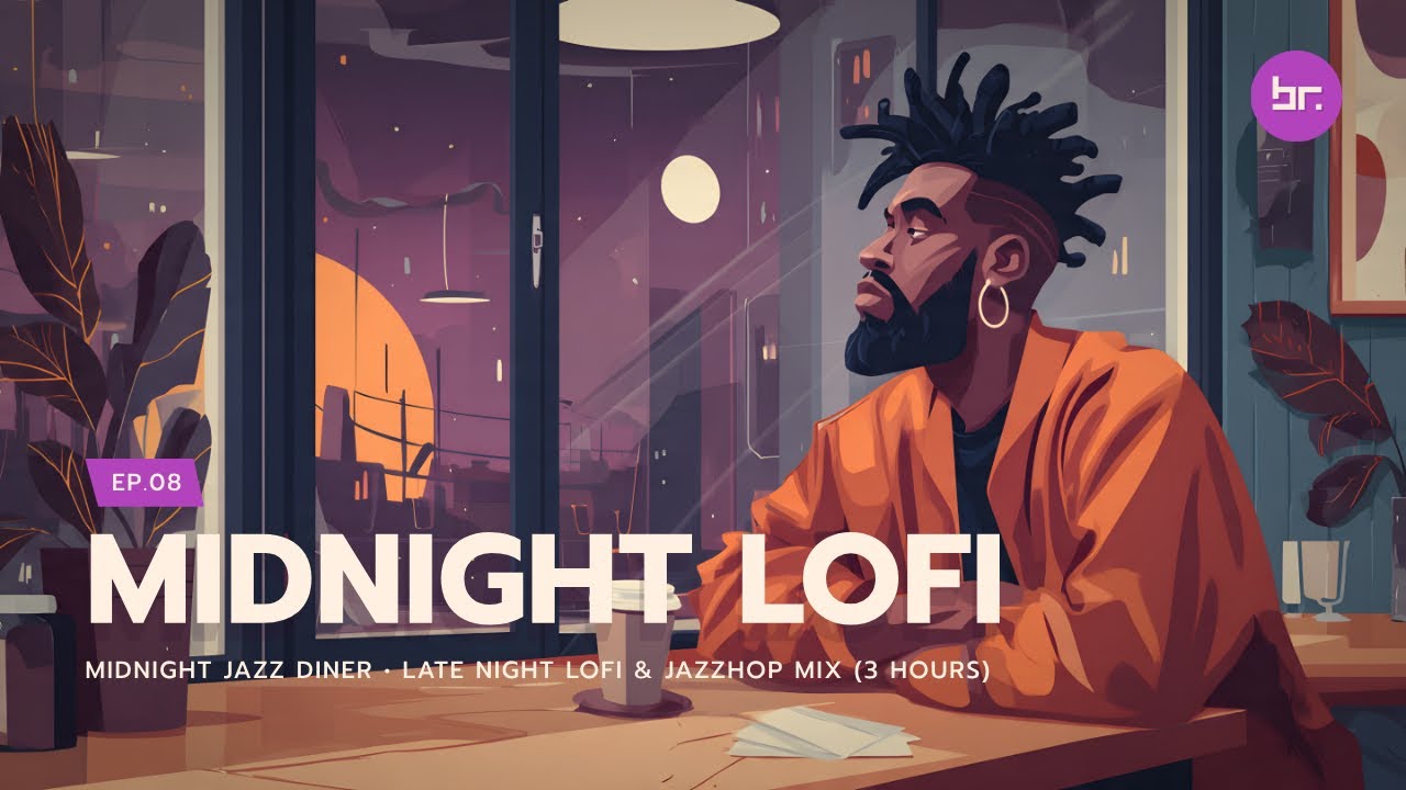 Midnight Jazz Diner • Late Night Lofi & Jazzhop Mix (3 Hours) | EP.08