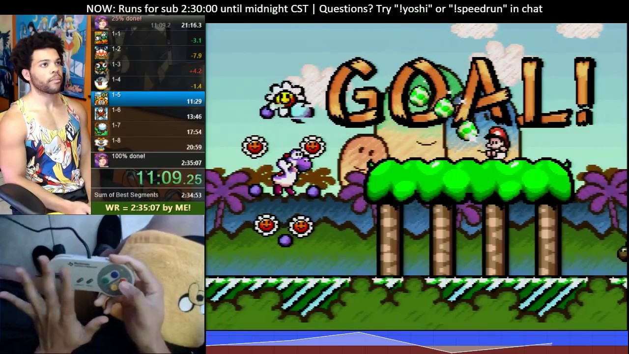 Golden Yoshi's Island (romhack) 100% Speedrun in 2:28:53