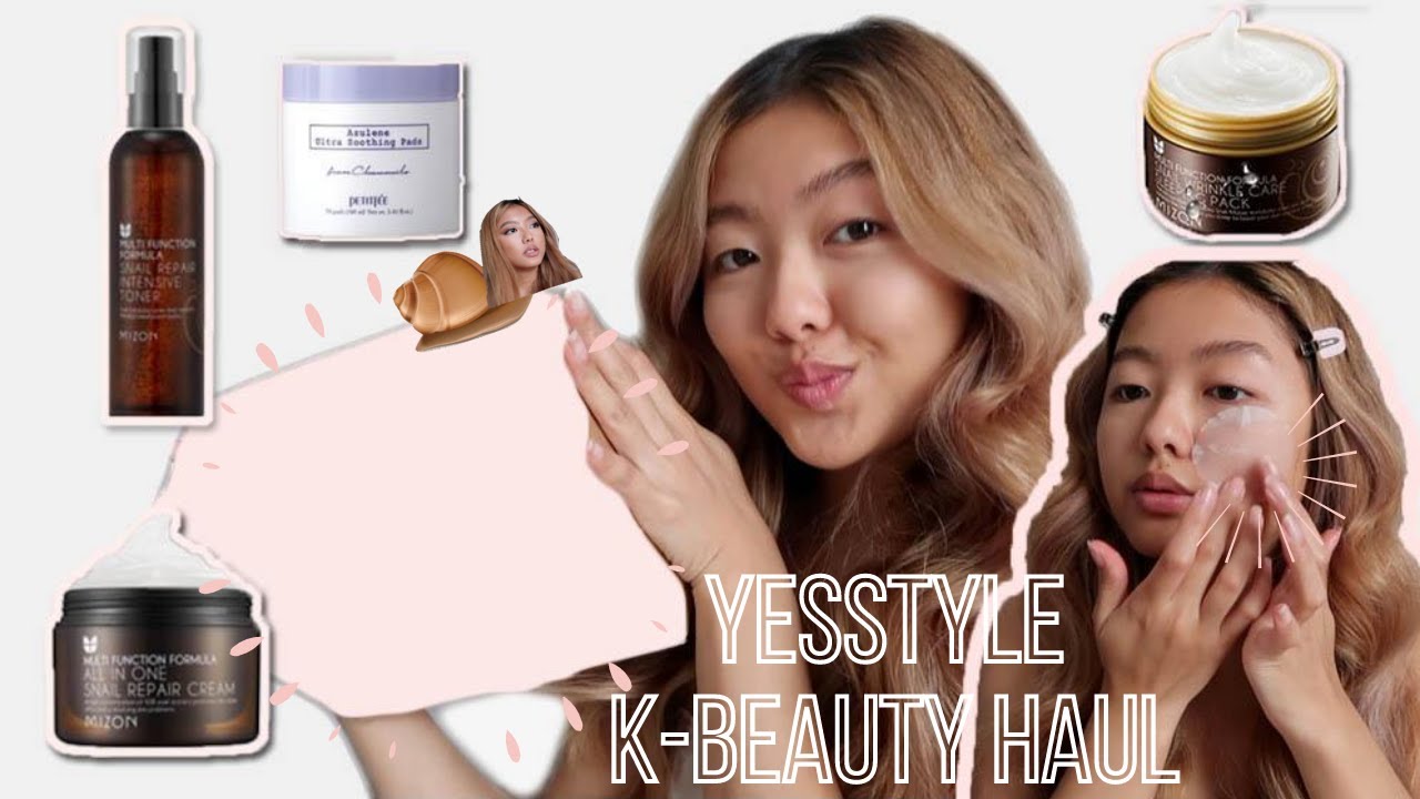 Trying out SNAIL K-beauty Skincare! 🐌✨ Mizon haul |  YESSTYLE skincare haul 2020
