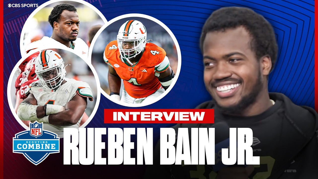 Rueben Bain Jr. NFL Combine Interview: Reacts to Mock Draft selection, NFL player comparison