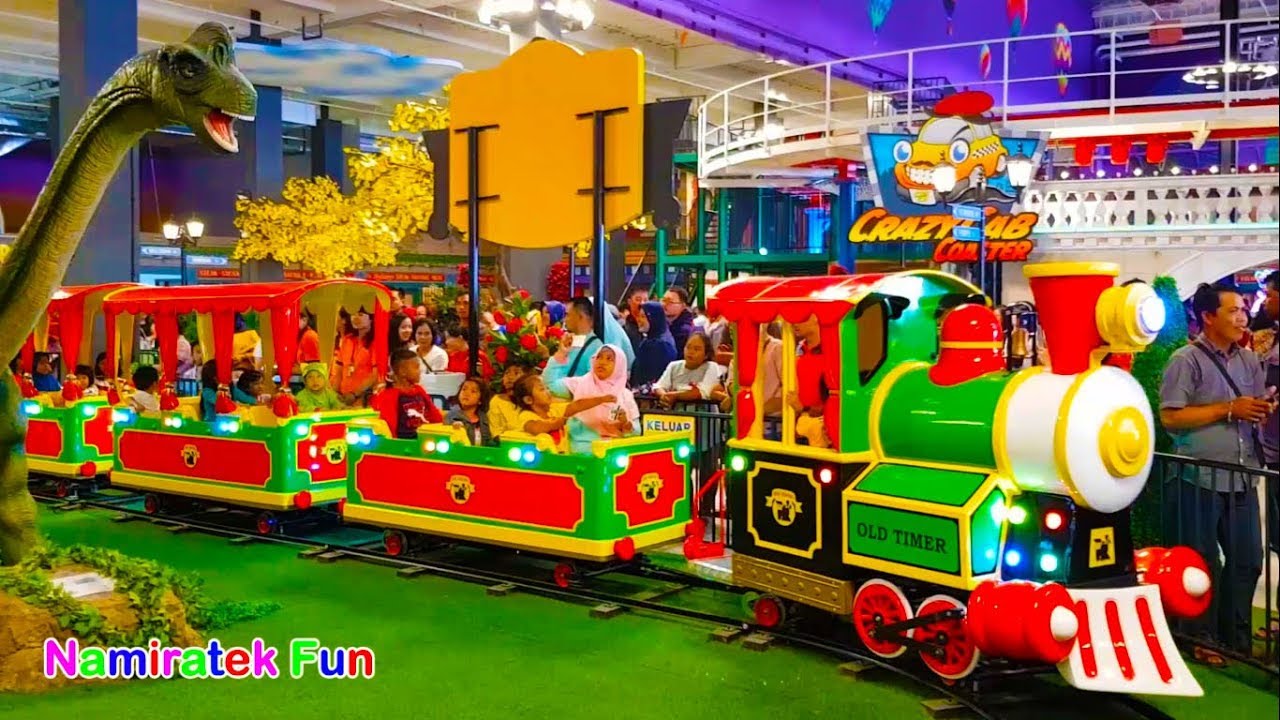 Naik Odong-odong Kereta Api Anak & Bermain Mainan Anak banyak sekali di Trans Mart Trans Studio mini