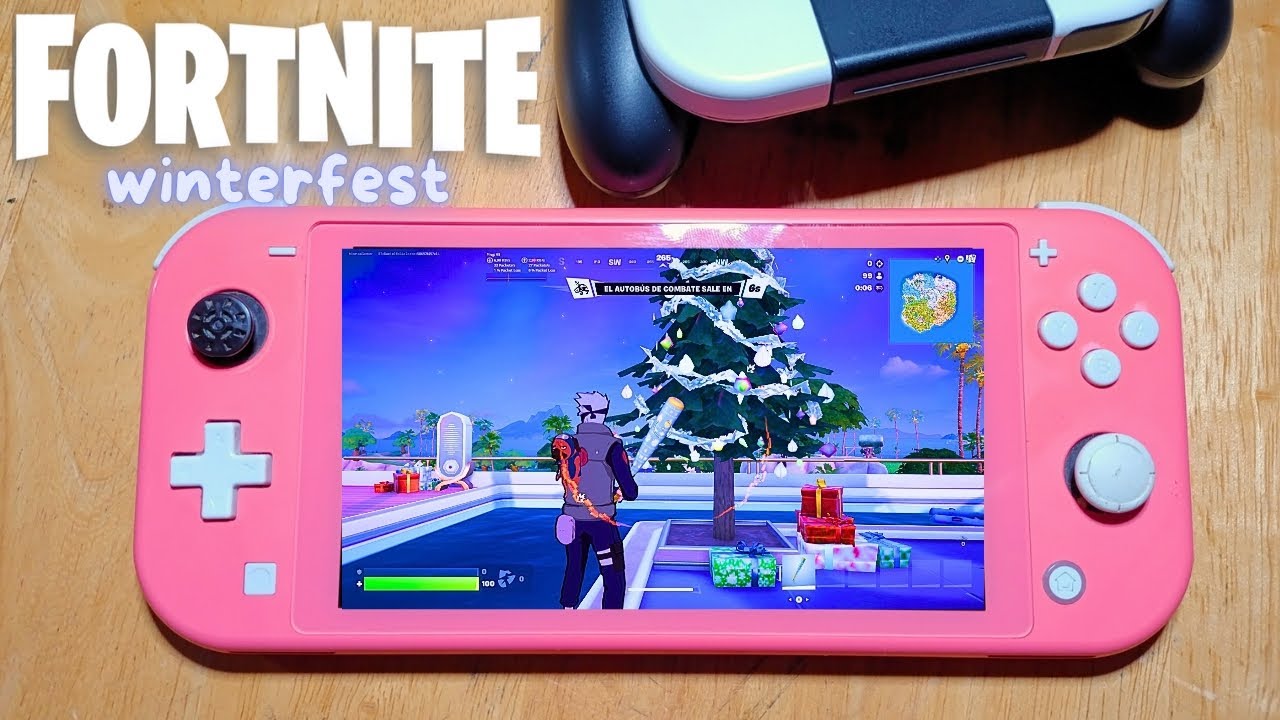 Fortnite Winterfest Nintendo Switch Lite (Gameplay)
