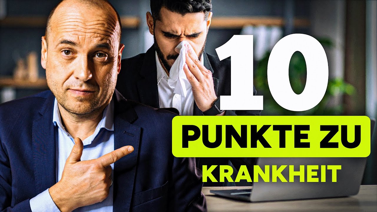 Bei Krankheit beachten oder du killst deinen Job!