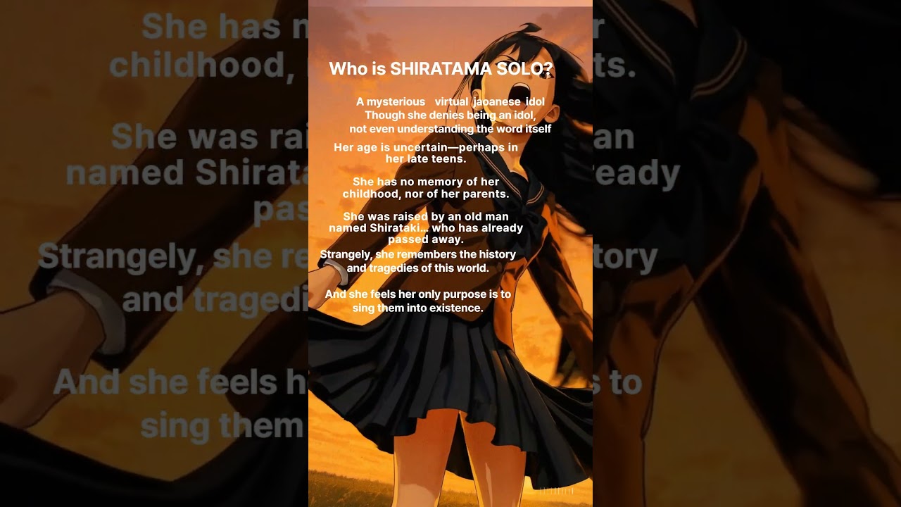 Who is Shiratama Solo? | Virtual Japanese Rock Idol(English) #cover #japaneserock  #edorock #music