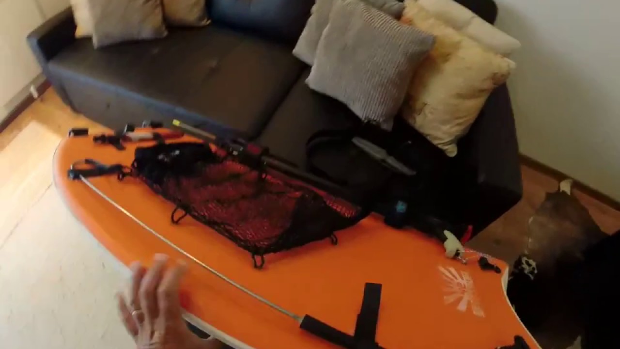 Prancha de bodyboard para caça submarina.