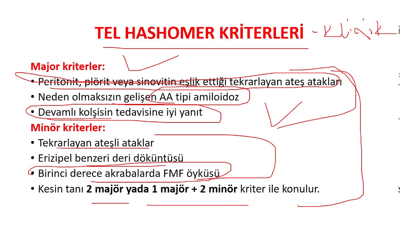 Ailevi akdeniz ateşi  FMF ile ilgili herşey