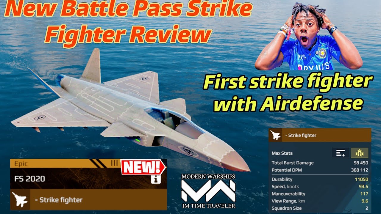 Modern Warships FS 2020 🔥 | New Battle Pass Strike fighter review! Very OP😱