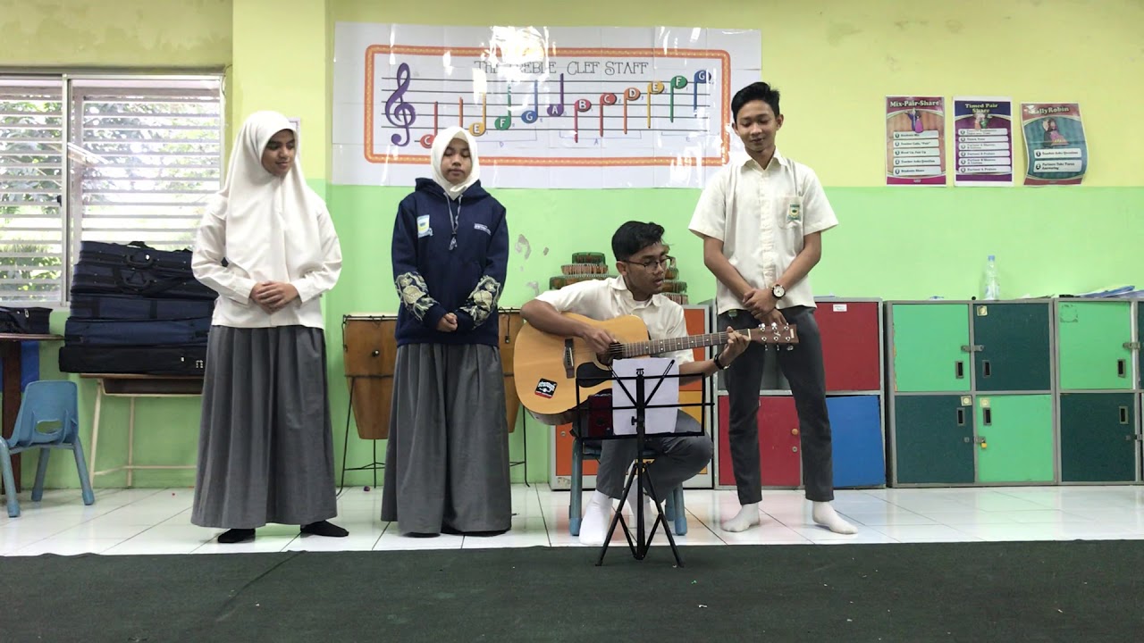 (Nasyid Performance) Thank You Allah - Maher Zain  by Hana, Ashifa, Cahaya, Izza (JC1)