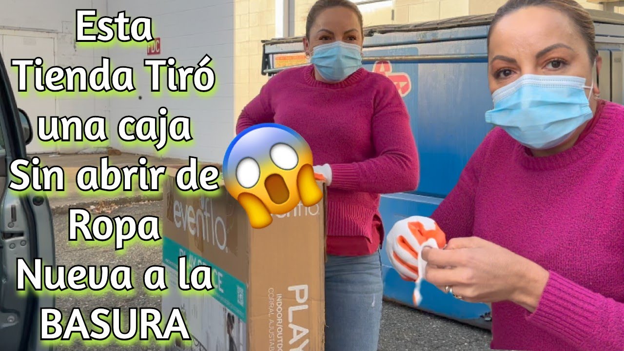 WoW Esta Tienda Tiró una Caja Empaquedada de ropa Nueva a la Basura😱😳🇺🇸#NoemyBLaSalvadoreña